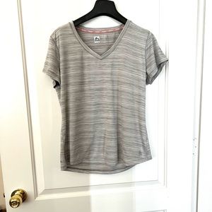 Grey workout tee.